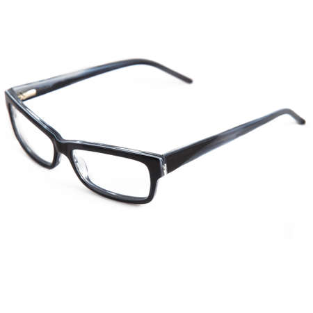 eyeglass frames on a white background. Stylish framed glasses on a white background.の写真素材
