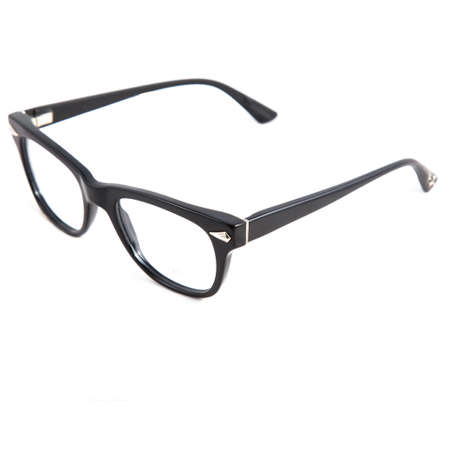eyeglass frames on a white background. Stylish framed glasses on a white background.の写真素材
