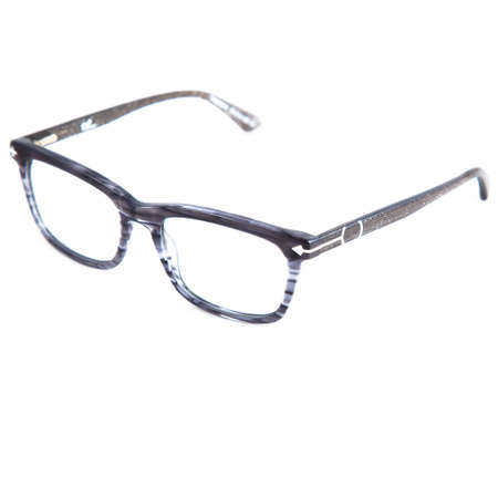 eyeglass frames on a white background. Stylish framed glasses on a white background.の写真素材