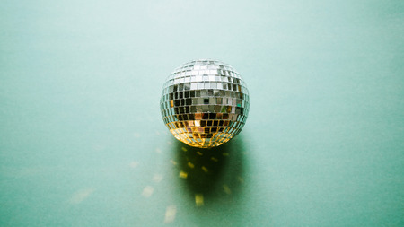 Glowing disco ballの写真素材