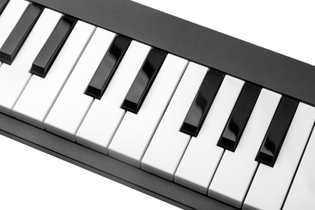 piano keyboard, isolatedの写真素材