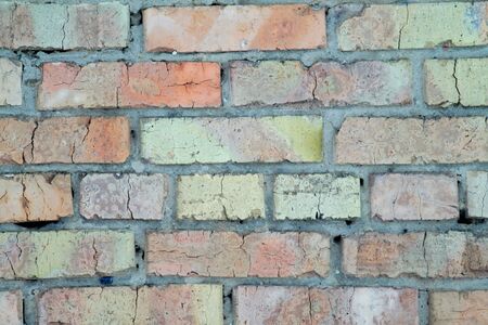 Retro brick wall old texture, great design for any purposes. Gray grunge texture.