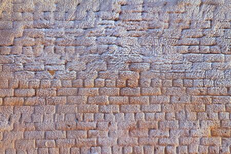 Retro brick wall old texture, great design for any purposes. Gray grunge texture.の写真素材