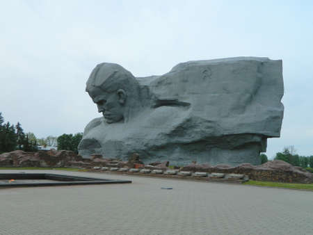 8 May 2014, Brest, Belarus. Monument dedicated to the soldiers of the second world war on the territory of the Brest Fortress.のeditorial素材