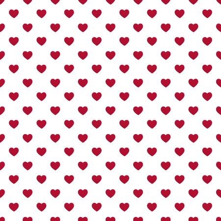 Seamless pattern of red hearts. Love concept. Design for packaging and backgrounds.の写真素材