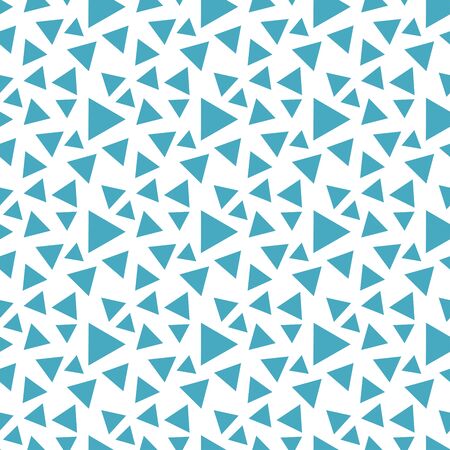 Seamless endless infinity pattern of geometric blue shapes. Drawing for wrapping paper, fabric, wallpaper.の写真素材