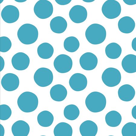 Seamless endless infinity pattern of geometric blue circle shapes. Drawing for wrapping paper, fabric, wallpaper.の写真素材