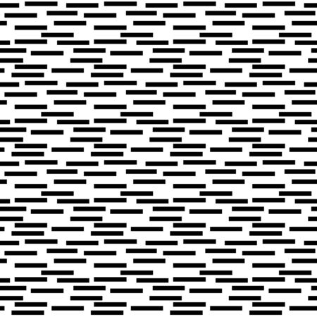 Seamless endless infinity pattern of geometric black rectangle shapes. Drawing for wrapping paper, fabric, wallpaper.の写真素材