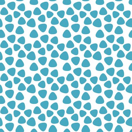 Seamless endless infinity pattern of geometric blue triangle shapes. Drawing for wrapping paper, fabric, wallpaper.の写真素材
