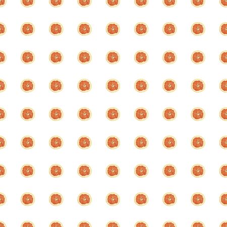 Seamless pattern of isolated slices of grapefruit. Wallpaper for background, design and packaging.の写真素材