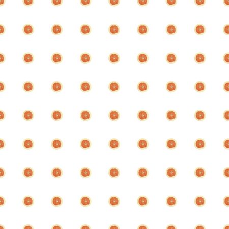 Seamless pattern of isolated slices of grapefruit. Wallpaper for background, design and packaging.の写真素材