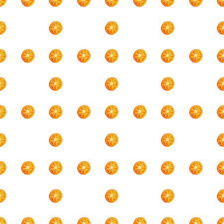 Seamless endless pattern of slices of juicy ripe red tomato. Design for wrapping paper, fabric and wallpaper.の写真素材