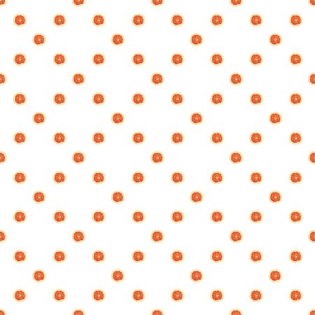 Seamless infinity pattern of isolated slices of grapefruit. Wallpaper for background, design and packaging.の写真素材