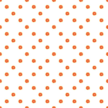 Seamless infinity pattern of isolated slices of grapefruit. Wallpaper for background, design and packaging.の写真素材
