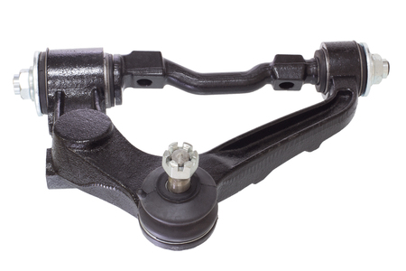 car lever front suspension on a white backgroundの写真素材