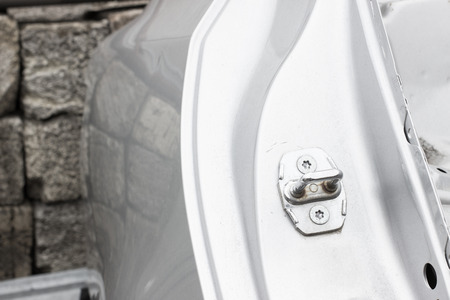 fold line of the car bodyの写真素材