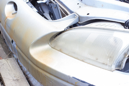 fold line of the car bodyの写真素材