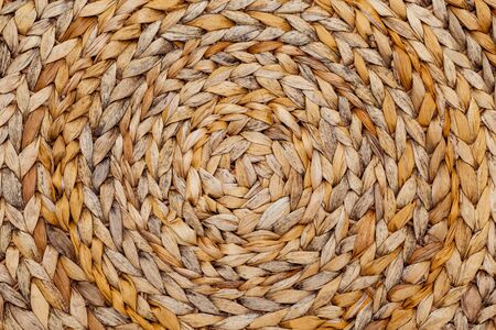 Rattan texture, circle. Pattern