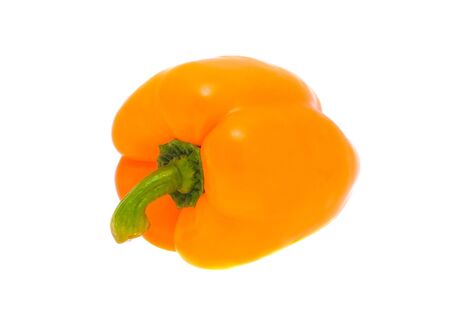 Sweet pepper, isolated on white background. This photo is made on July, 01 2009.の写真素材