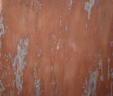 The texture of the old painted wood (paint peeling).の写真素材