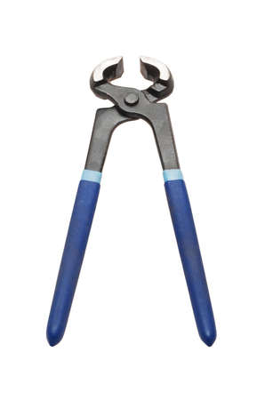 Nail nippers on white background (isolated).の写真素材
