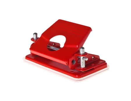 Red pricker on a white background close-up (isolated).の写真素材