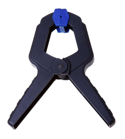 Joiner Clamp (wood tools) isolated on a white background.の写真素材