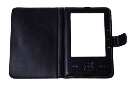 E-book (electronic book) isolated on white background.の写真素材