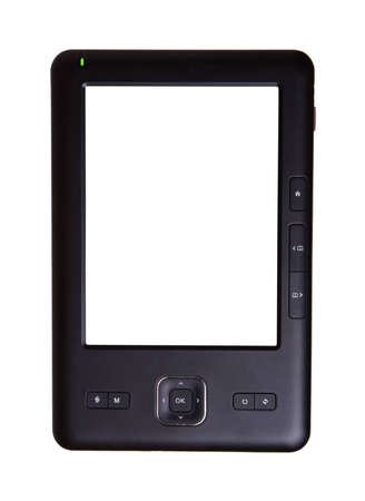 E-book (electronic book) isolated on white background.の写真素材