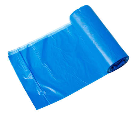 Garbage bags isolated on white background.の写真素材