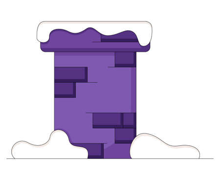 Flat style icon of Christmas stuff for cozy celebrate at home isolated on a white background. Vector illustrationのイラスト素材