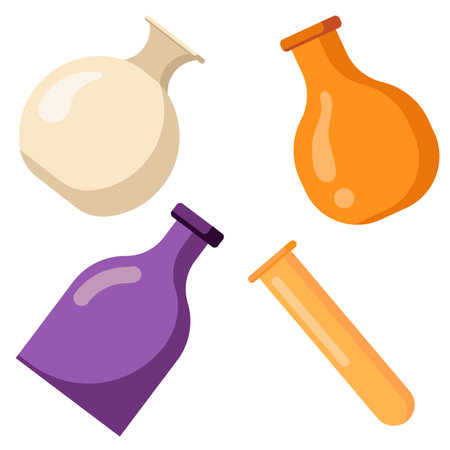 Flat icon illustration of halloween spooky items. Vector illustrationのイラスト素材
