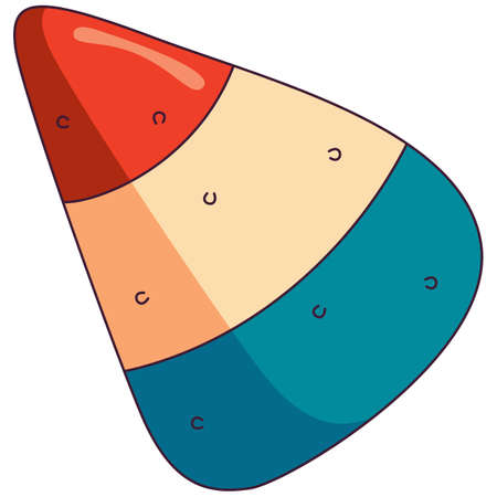 Sweet icon in a flat style, for halloween party or thanksgiving day. Vector illustrationのイラスト素材