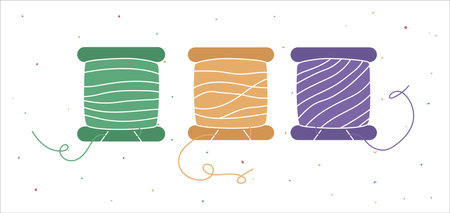 Vector hand drawn flat colorful illustrationのイラスト素材