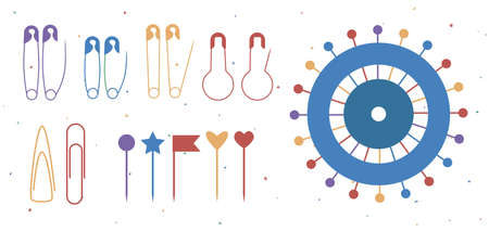 Vector hand drawn flat colorful illustrationのイラスト素材