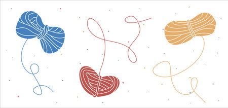 Vector hand drawn flat colorful illustrationのイラスト素材