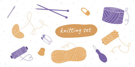 Vector hand drawn flat colorful illustrationのイラスト素材