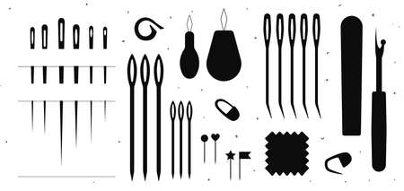 Vector hand drawn silhouette illustrationのイラスト素材