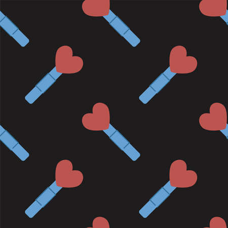 Vector flat hand drawn seamless pattern