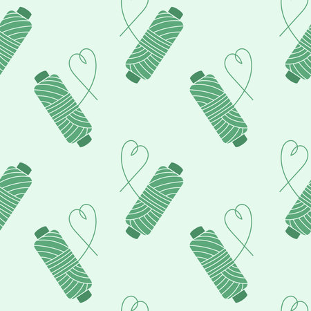Vector flat hand drawn seamless pattern