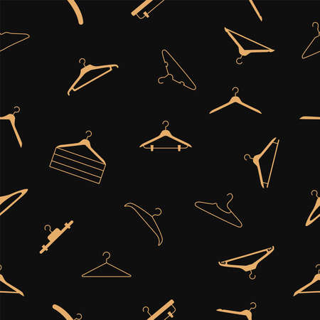 Vector flat hand drawn seamless patternのイラスト素材