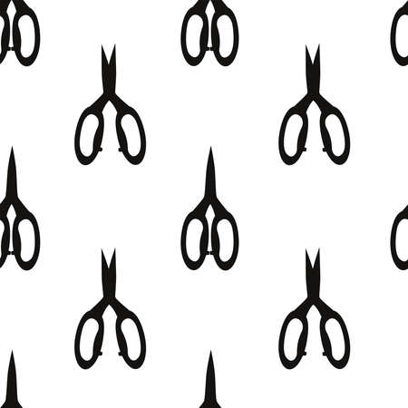 Vector flat hand drawn seamless patternのイラスト素材