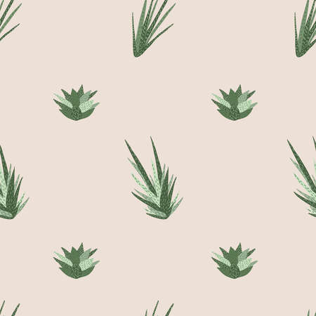 Vector flat hand drawn seamless patternのイラスト素材
