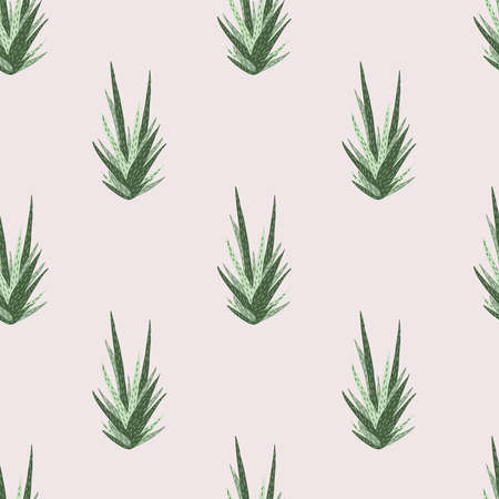Vector flat hand drawn seamless patternのイラスト素材
