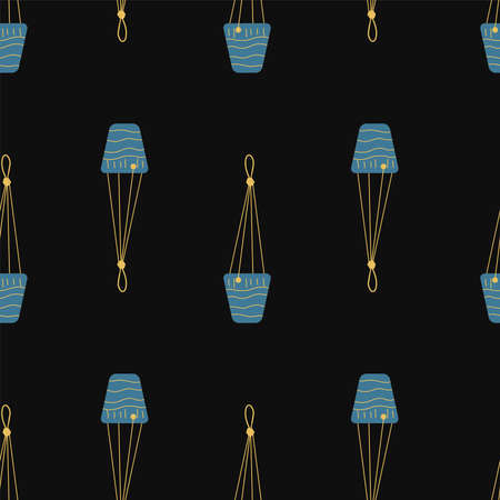 Vector flat hand drawn seamless pattern