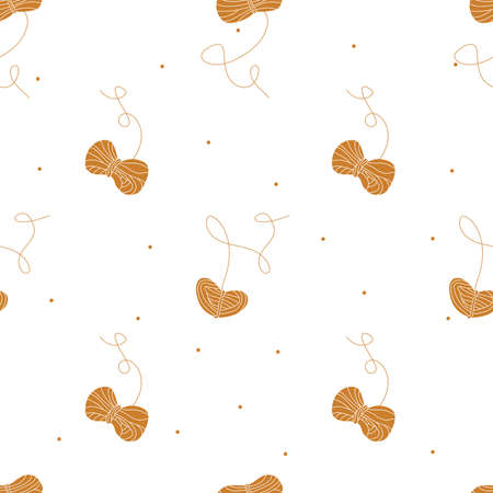 Vector flat hand drawn seamless patternのイラスト素材