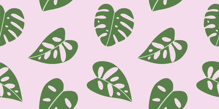 Vector flat hand drawn seamless pattern