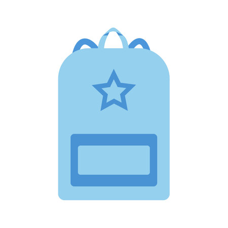 Hand drawn toy musical instruments for kids. Flat vector backpack illustrationのイラスト素材