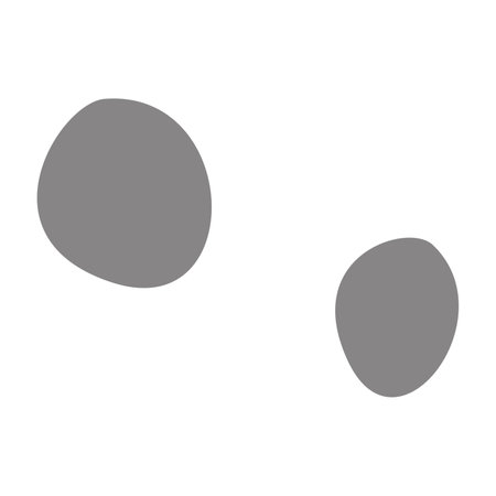 Flat vector silhouette illustration of simple rocksのイラスト素材