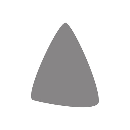 Flat vector silhouette illustration of a rockのイラスト素材